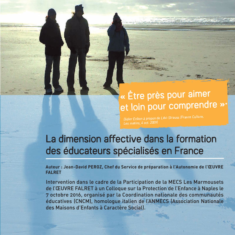 pdf téléchargement la dimension affective formation éducateurs spécialisés France oeuvre falret